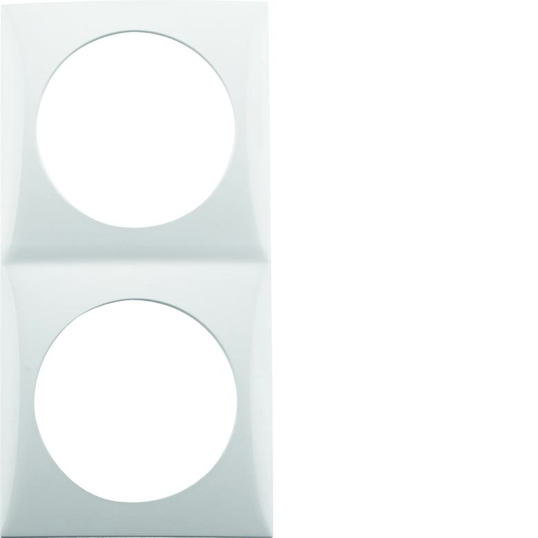 Berker Integro Flow - Plaque de recouvrement 2P (Blanc polaire brillant) - UE=2