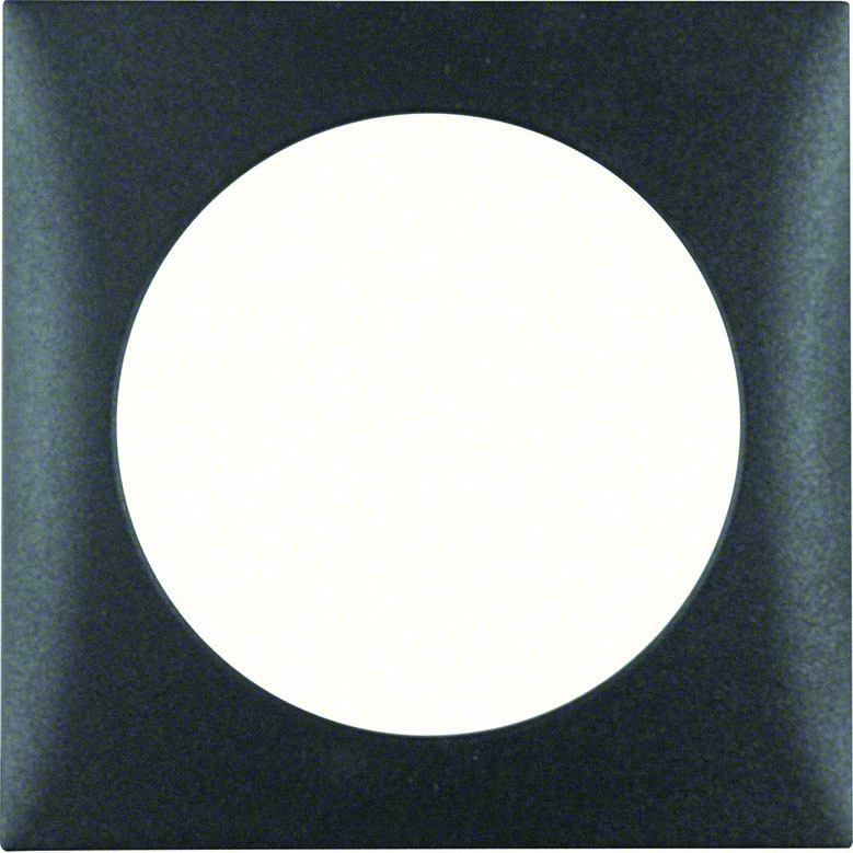 Berker Integro Flow - Plaque de recouvrement 1P (Anthracite brillant) - UE=10