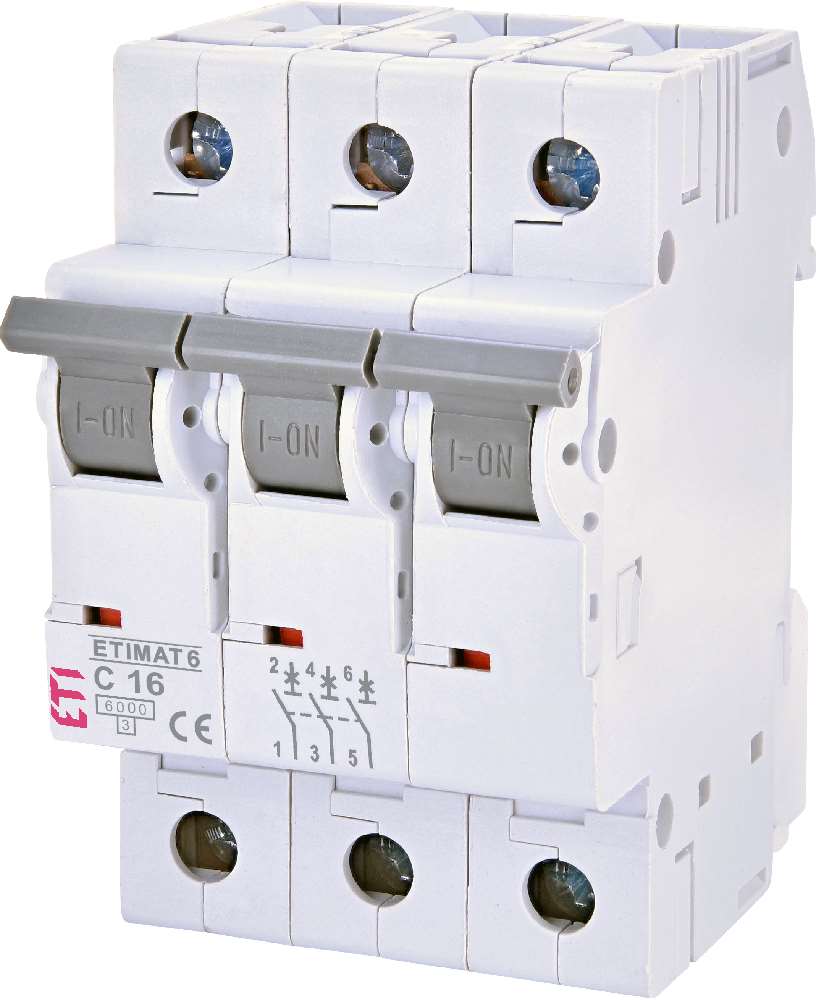 ETI Etimat 6 - Automaat C 3p 6kA 16A