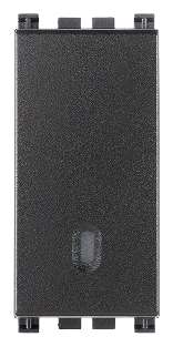 Vimar Arké - Bouton-poussoir 1P NO 10A (Gris)