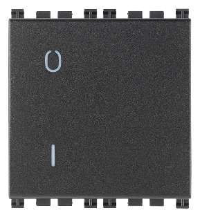 Vimar Arké - Interrupteur 1P 16AX 2M (Gris)