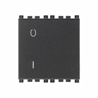 ARKE - 2P 16 AX 1-poste interrupteur 2M antracite - bornes rapide