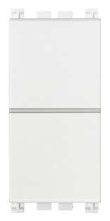 Vimar Arké - 2 onafhankelijke NO+NO 10A drukknoppen (Wit)