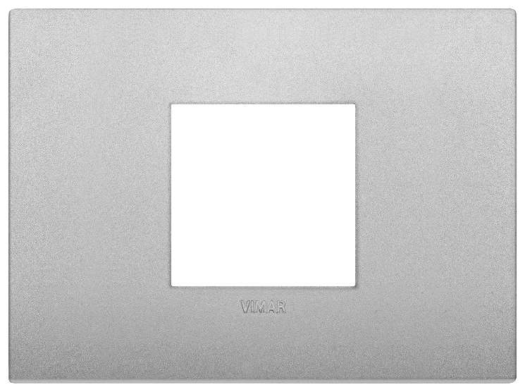 Vimar Arké Classic - Color-Tech 2M Centraal (Technopolymeer -  Mat Silver)