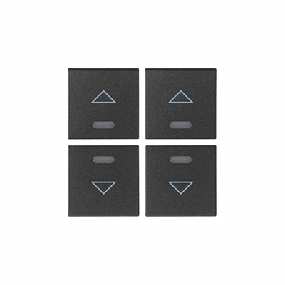 ARKE - Quatre demi-boutons 1M symbole flèche gr