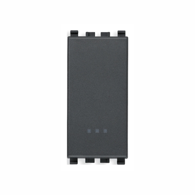 EIKON - 1P 16AX 1-poste interrupteur antracite - bornes rapide