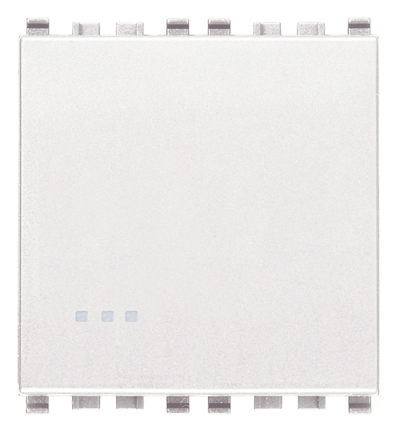 Vimar Eikon - 1P NO 10A drukknop 2M (Wit)