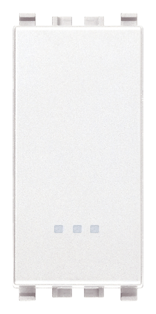 Vimar Eikon - 1P NO 10A drukknop (Wit)