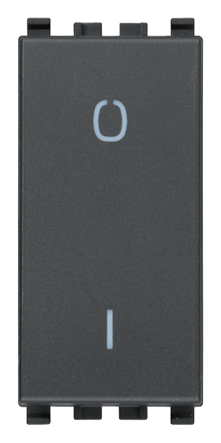 Vimar Eikon - 2P 16AX schakelaar 1-v (Grijs)