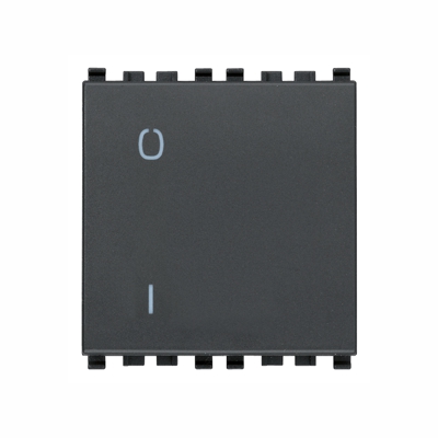 EIKON - 2P 16 AX 1-poste interrupteur 2M antracite - bornes rapide