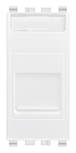 Vimar Eikon - Prise RJ45 Cat6 UTP avec couvercle (Blanc)