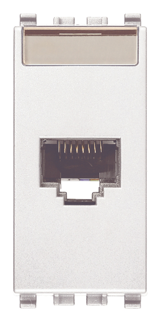 Vimar Eikon - RJ45 Cat5e Netsafe UTP stopcontact (Wit)