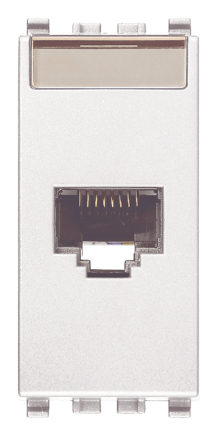 Vimar Eikon - RJ45 Cat6 Netsafe UTP stopcontact (Wit)