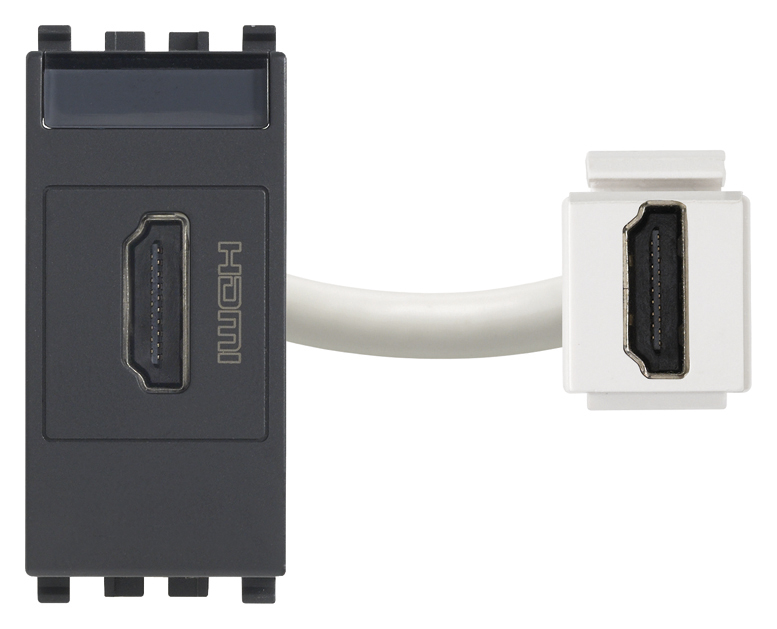 Vimar Eikon - HDMI outlet (Grijs)