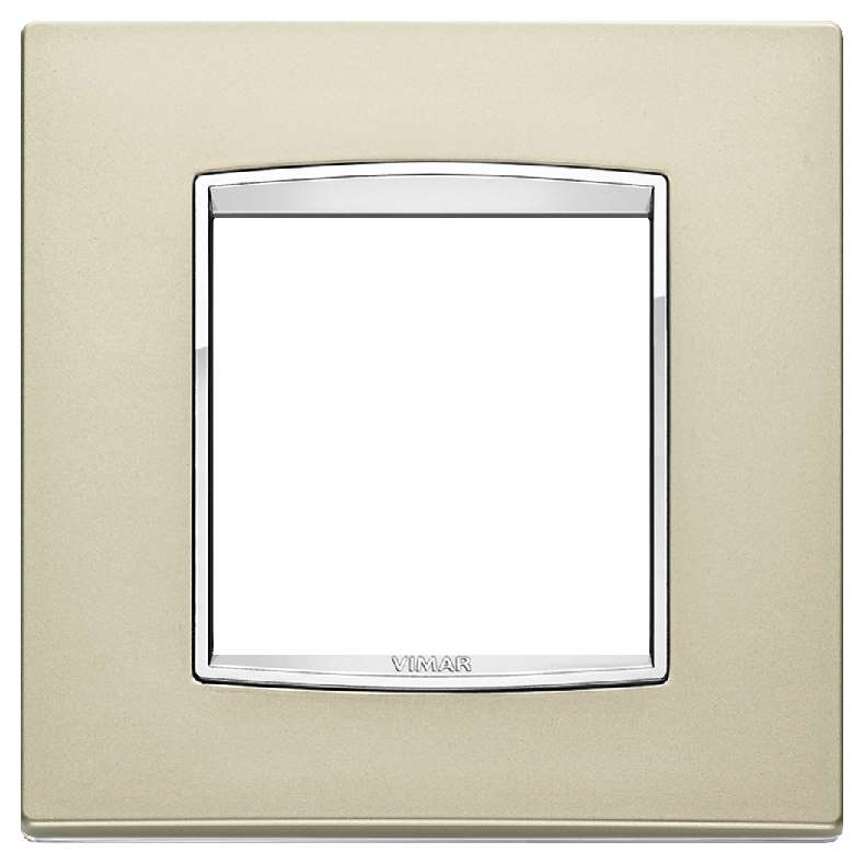 EIKON - Plaque Classic 2M Galvan.nickel satiné