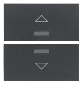 EIKON - 2 halve knoppen 2M arrow symbool (grijs)