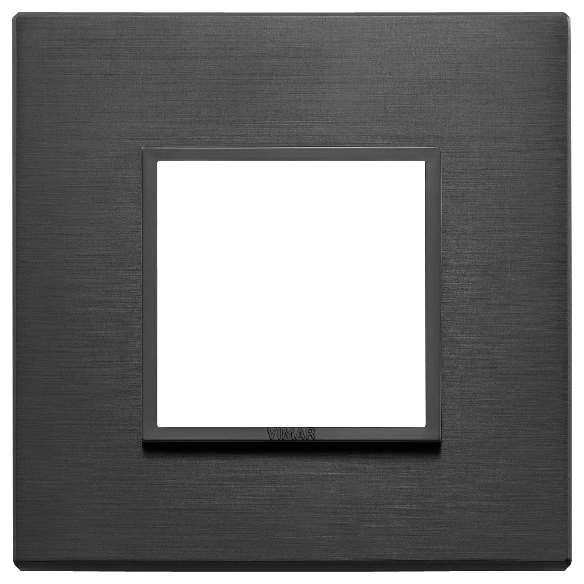 Vimar Eikon Evo - Afdekraam 2M (Aluminium - Total Black)