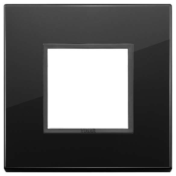 Vimar Eikon Evo - Essenziali 2M (Glas - Total Black Diamond)