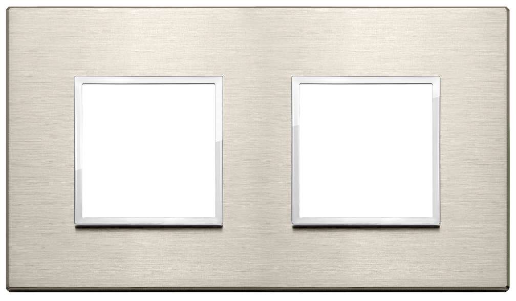 Vimar Eikon Evo - Primari 4M - 2+2 (Aluminium - Neutral bronze)