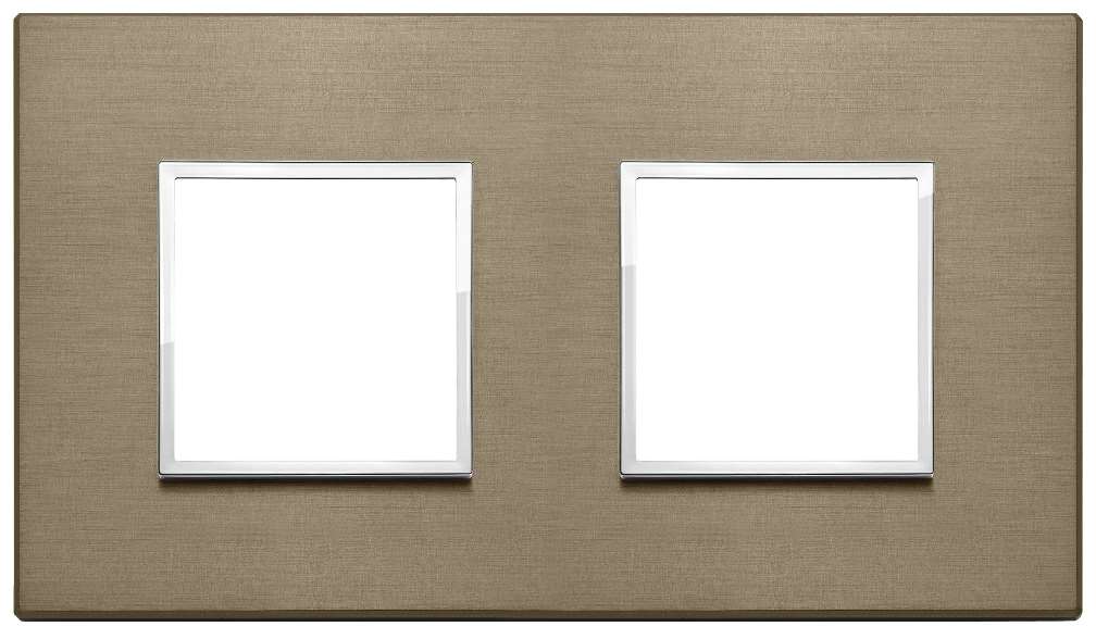 Vimar Eikon Evo - Primari 4M - 2+2 (Aluminium - Dark Bronze)