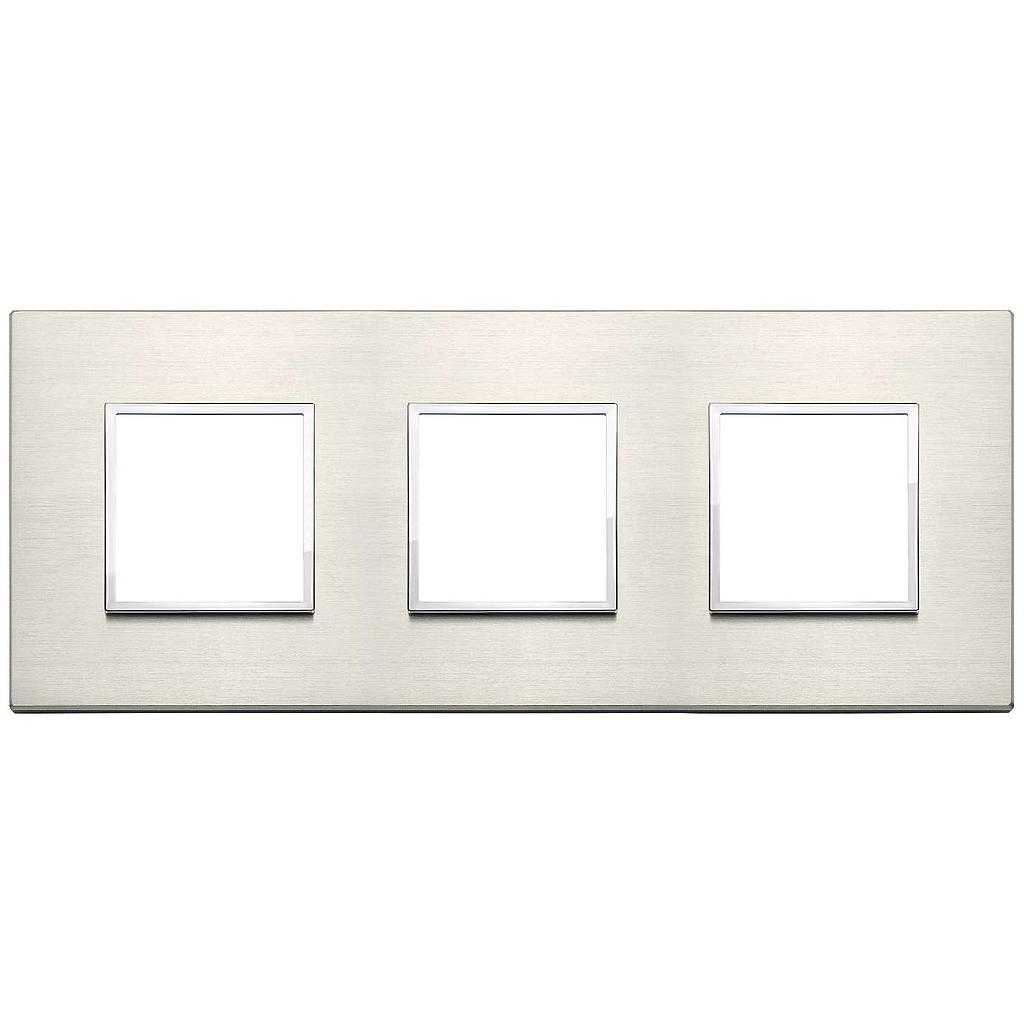 Vimar Eikon Evo - Esclusivi 6M - 2+2+2 (Aluminium - Titanium)