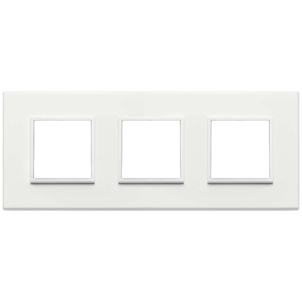 Vimar Eikon Evo - Essenziali 6M - 2+2+2 (Aluminium - Total White)