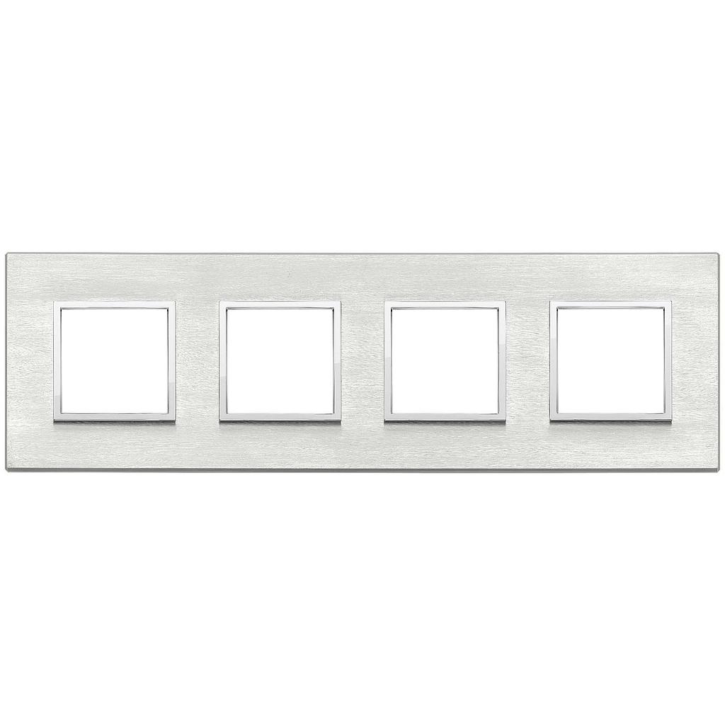 Vimar Eikon Evo - Primari 8M - 2+2+2+2 (Aluminium - Next Grijs)