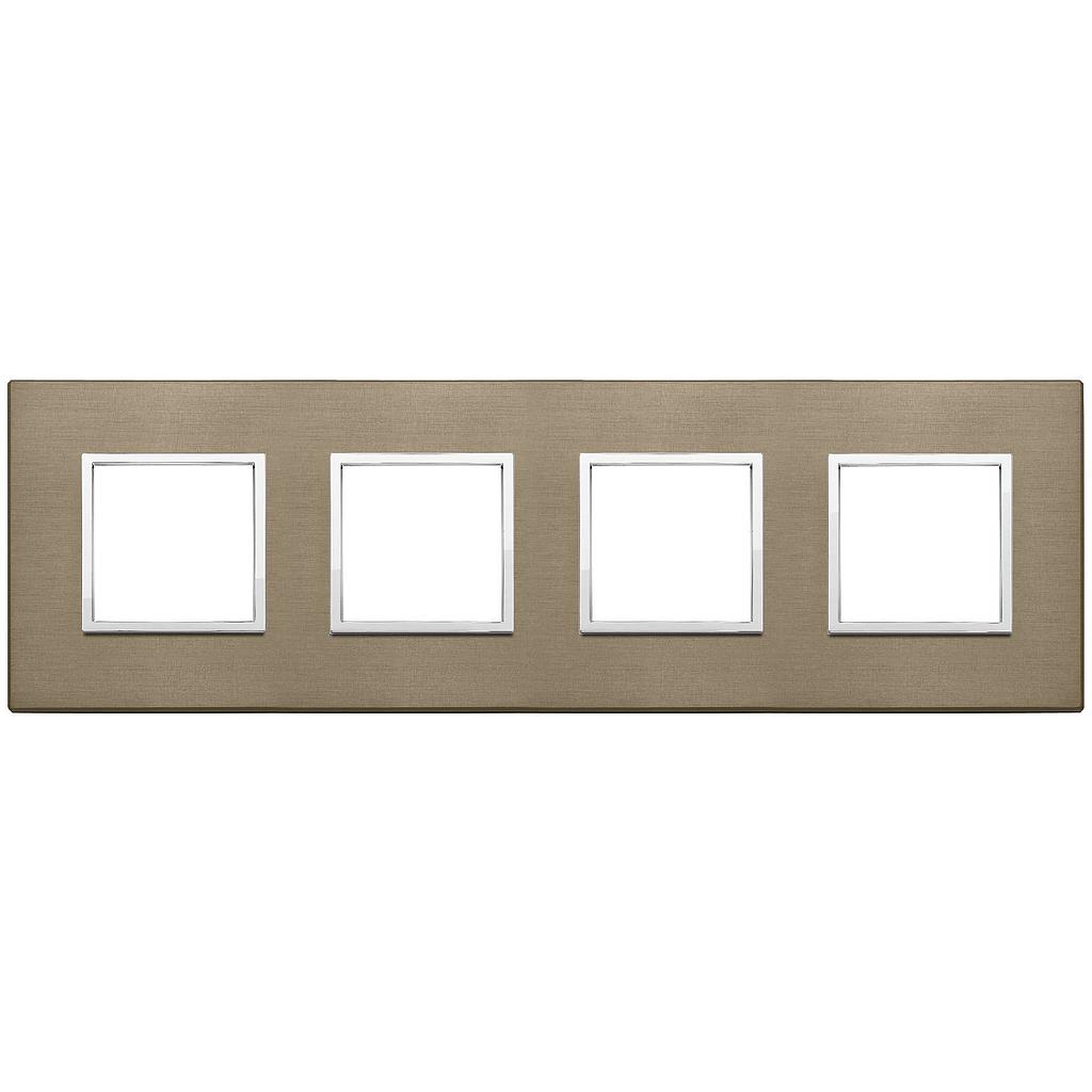 Vimar Eikon Evo - Primari 8M - 2+2+2+2 (Aluminium - Dark Bronze)