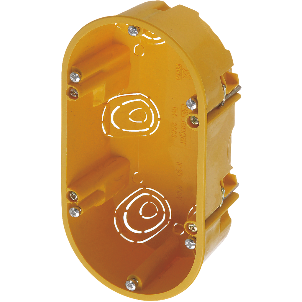 Zennio Z70/Z100 - Dubbele montagedoos (Holle wand) 