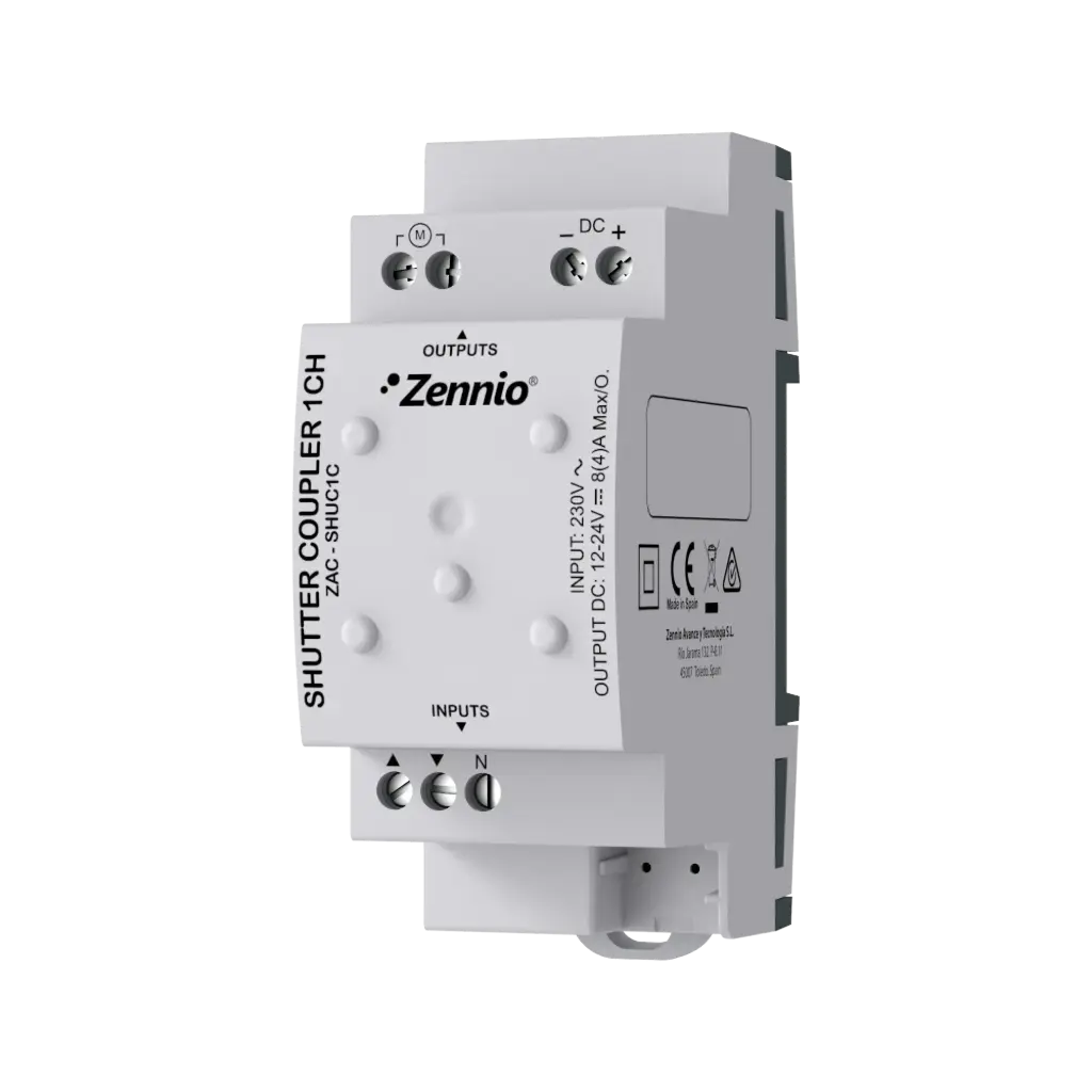 Zennio AC/DC Rolluik Adapter (1 Motor)