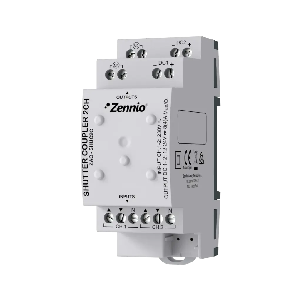 Zennio AC/DC Rolluik Adapter (2 Motoren)