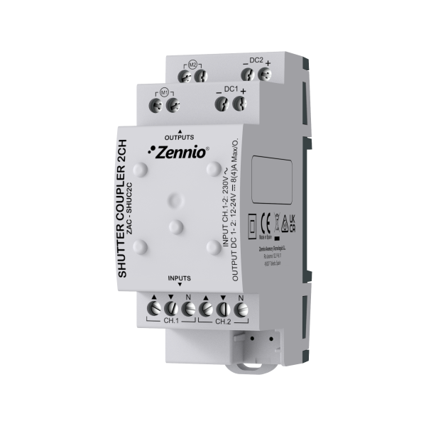 Zennio AC/DC Rolluik Adapter (2 Motoren)