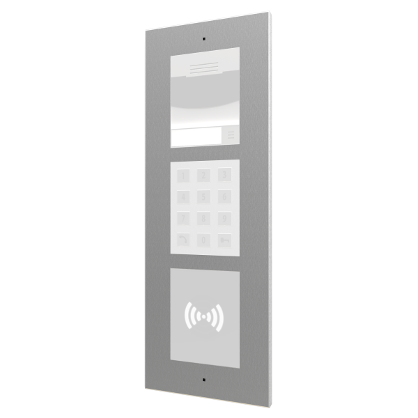 Zennio GetFace IP - Inbouw Installatieframe - 3 Modules (RVS)