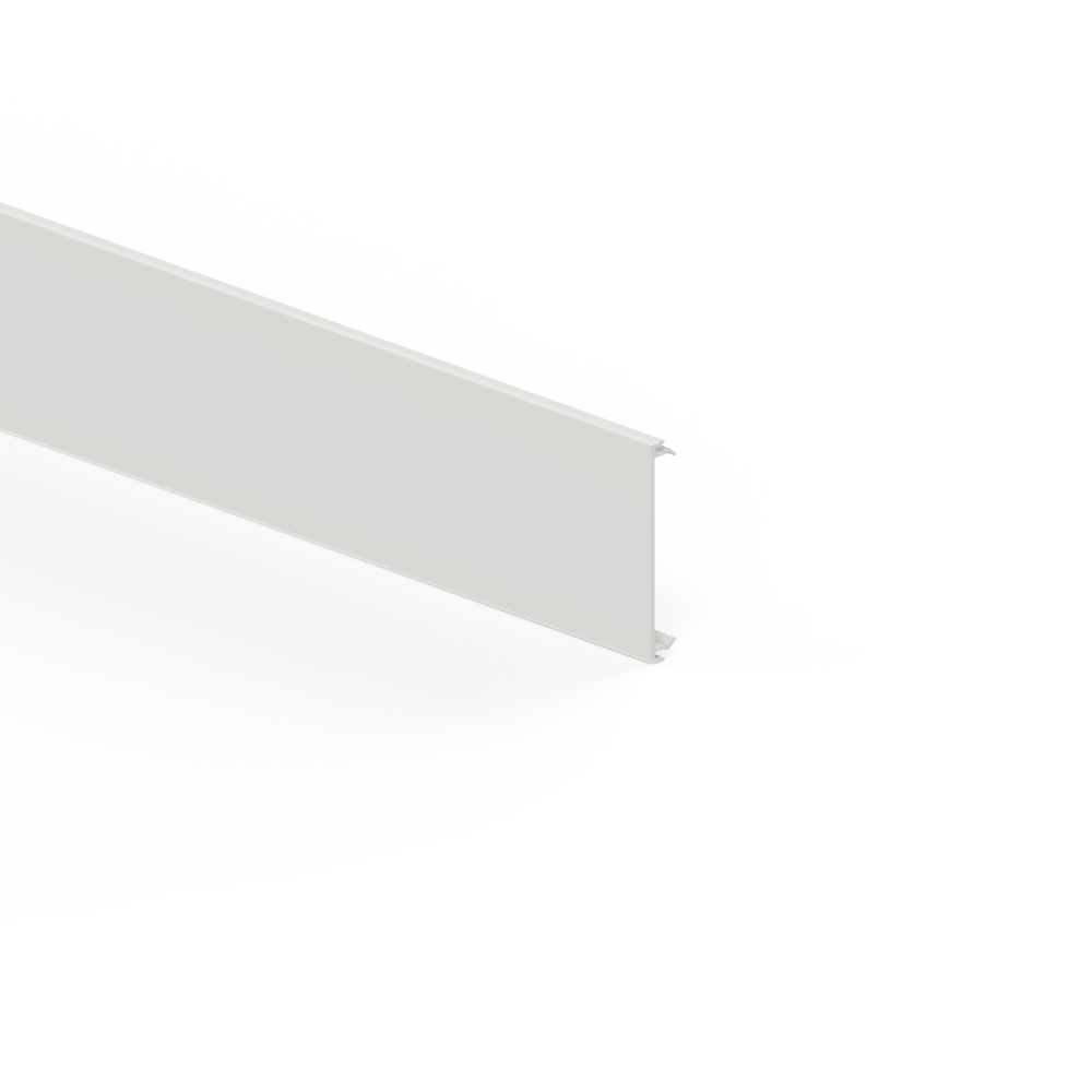 GGK BR deksel voor wandgoot, 80mm, grijs (7035), PVC - VPE=40