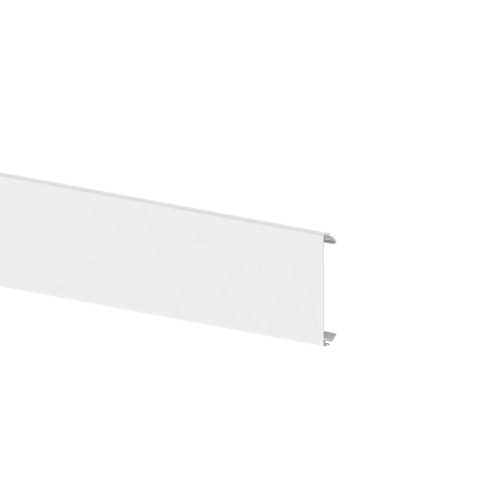 GGK BRS deksel voor wandgoot, 80mm, staal, gecoat RAL 9010 - VPE=16