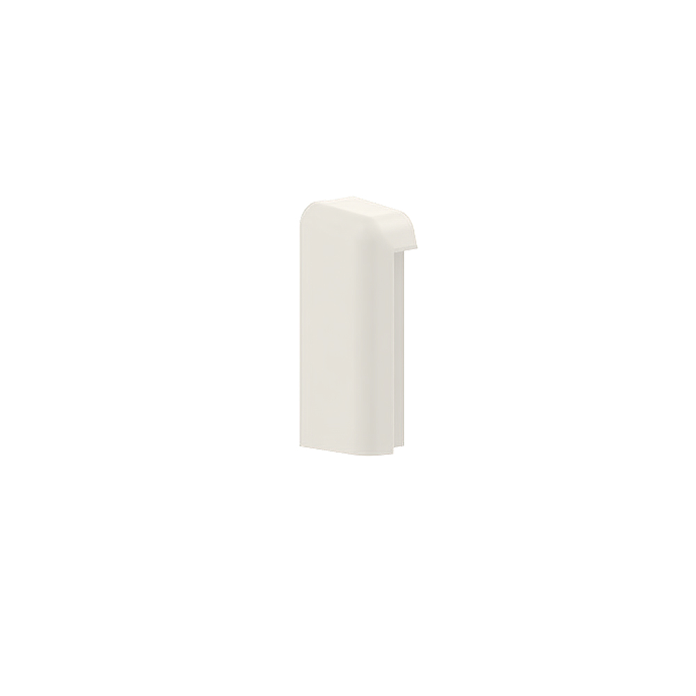 GGK SL/T 20x70 eindstuk met tapijtren links, wit (9001) - VPE=10