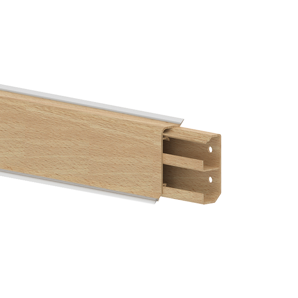 GGK SL Plinthe decorline 20x50 - Embase et Couvercle hêtre