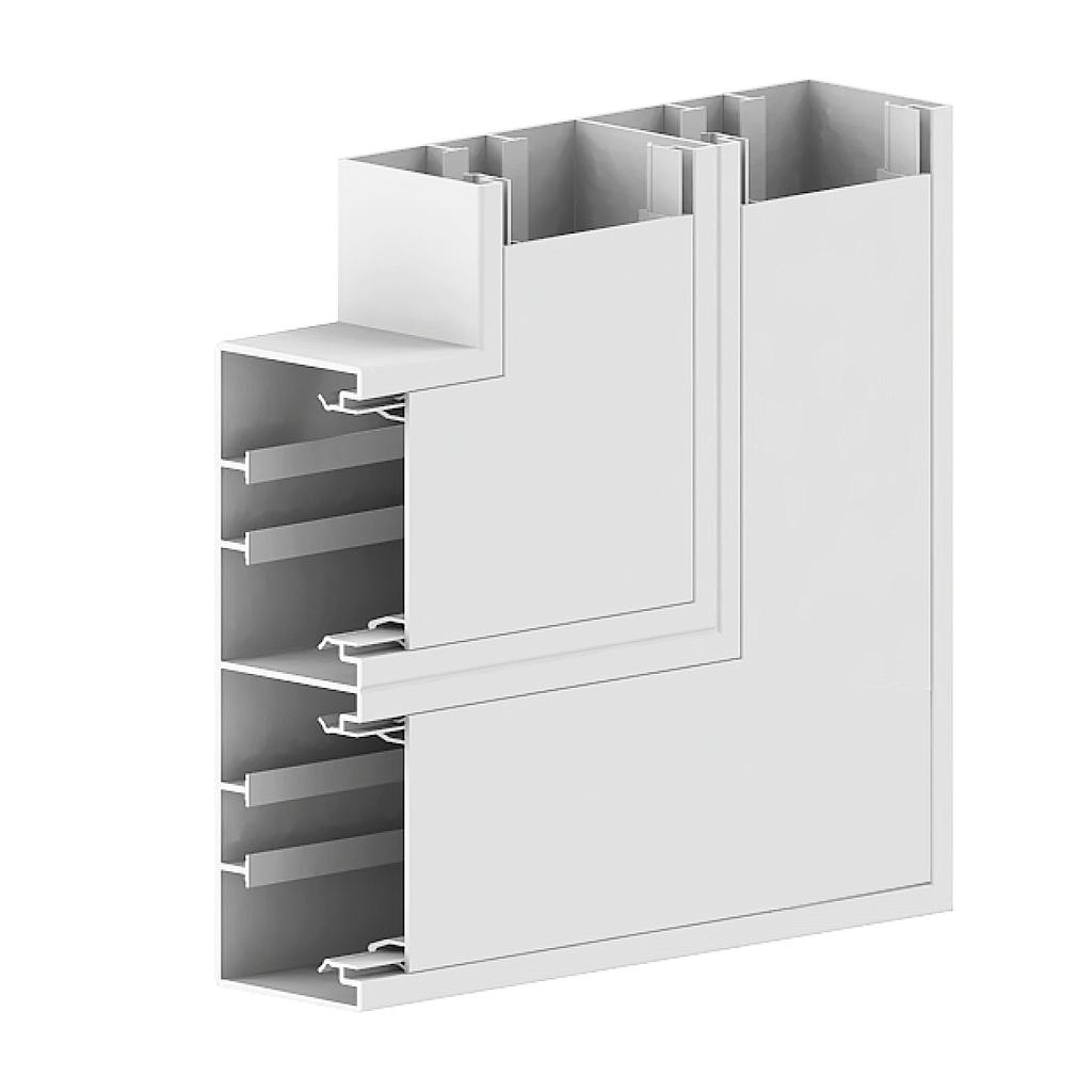 GGK BR 65x200/80 DUO vlakke hoek, p-wit (9010) - VPE=1