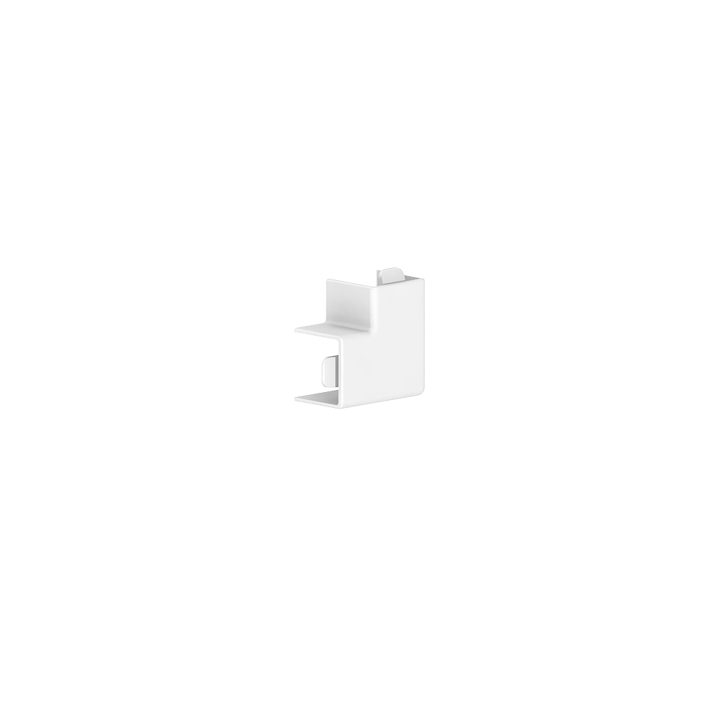 GGK LFG 15x15 mm - Angle plat blanc alpin