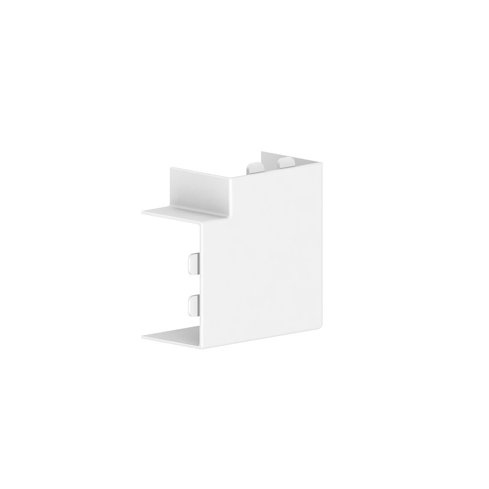 GGK LFG - 25x40, Vlakke hoek (RAL 9010 - Polarwit) - VPE=4