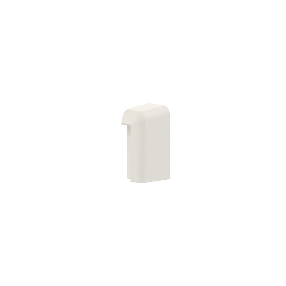 GGK SL/T 20x50 eindstuk met tapijtren rechts, wit (9001) - VPE=10