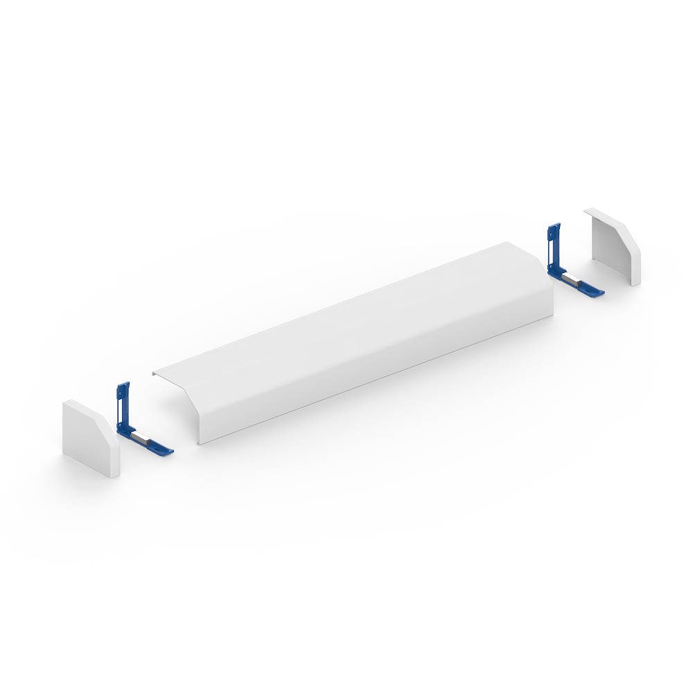 GGK RK 110x150 cover en plafondkanaal, 1.050mm, Set, p-wit (9010) - VPE=1