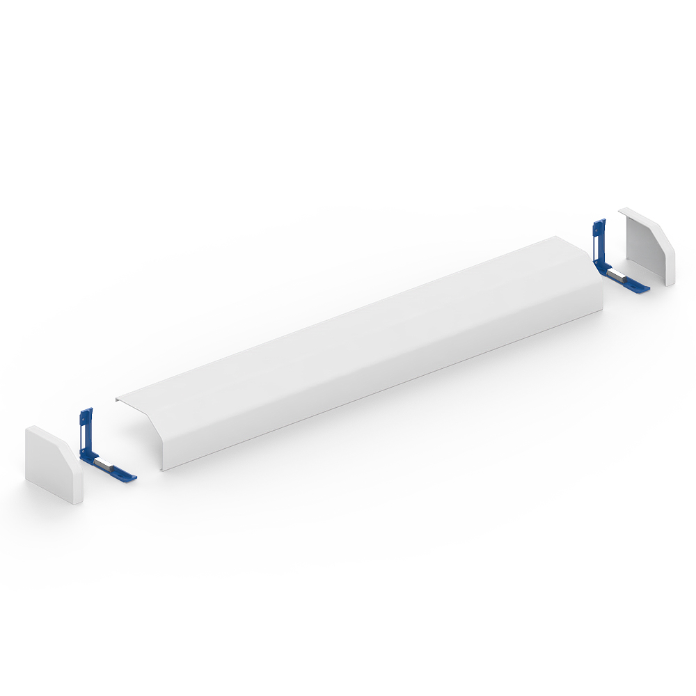 GGK RK 110x150 cover en plafondkanaal, 1.300mm, Set, p-wit (9010) - VPE=1
