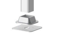 GGK UK Micro 62x62/4 Bodemafdekking, plastic, CO-gecoat - VPE=1
