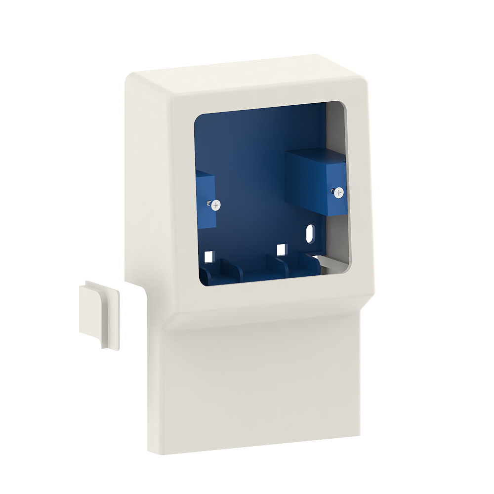 GGK SL/c toesteldoos, 1-v, wit (9001), voor 80x80mm toestellen - VPE=1