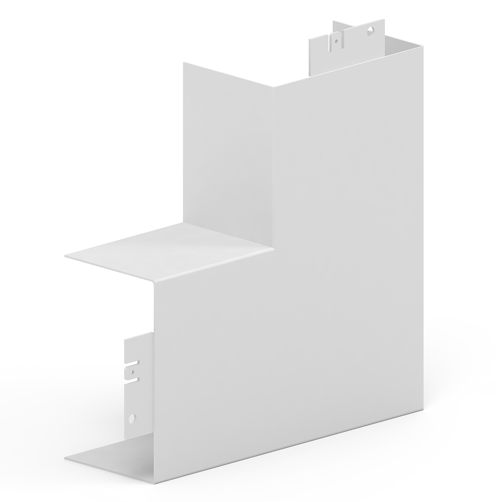 GGK LFS 60x100, vlakke hoek, staal, gecoat RAL 9010 - VPE=2