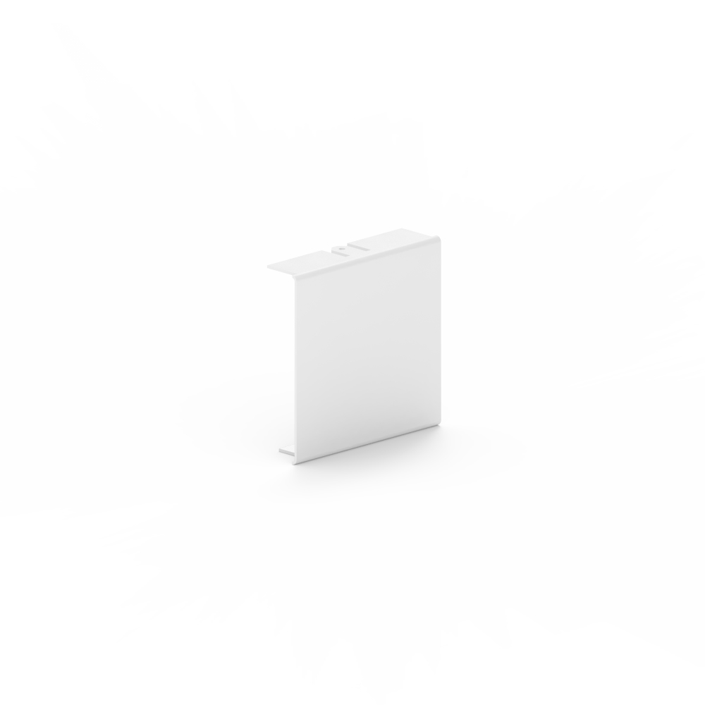 GGK LFS 60x60, eindstuk, staal, gecoat RAL 9010 - VPE=4