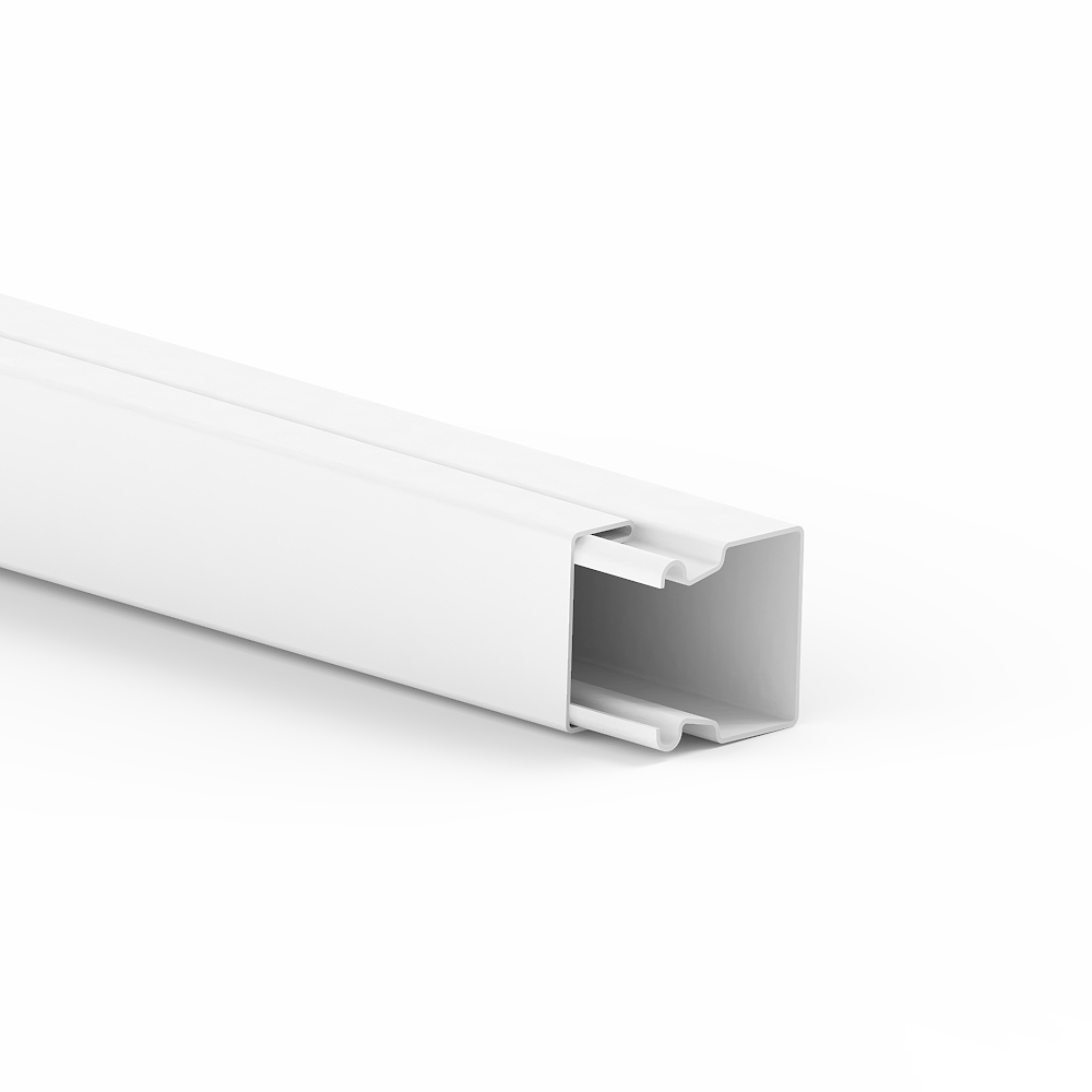 GGK LFS 40x40, inst. kanaal, staal, gecoat RAL 9010 - VPE=12