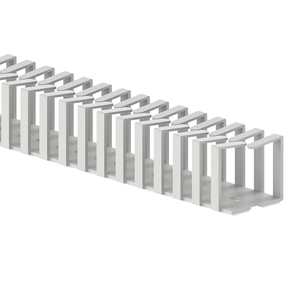 GGK VK flexcrawler 40x40, goulotte de câblage souple, gris lumière (7035)