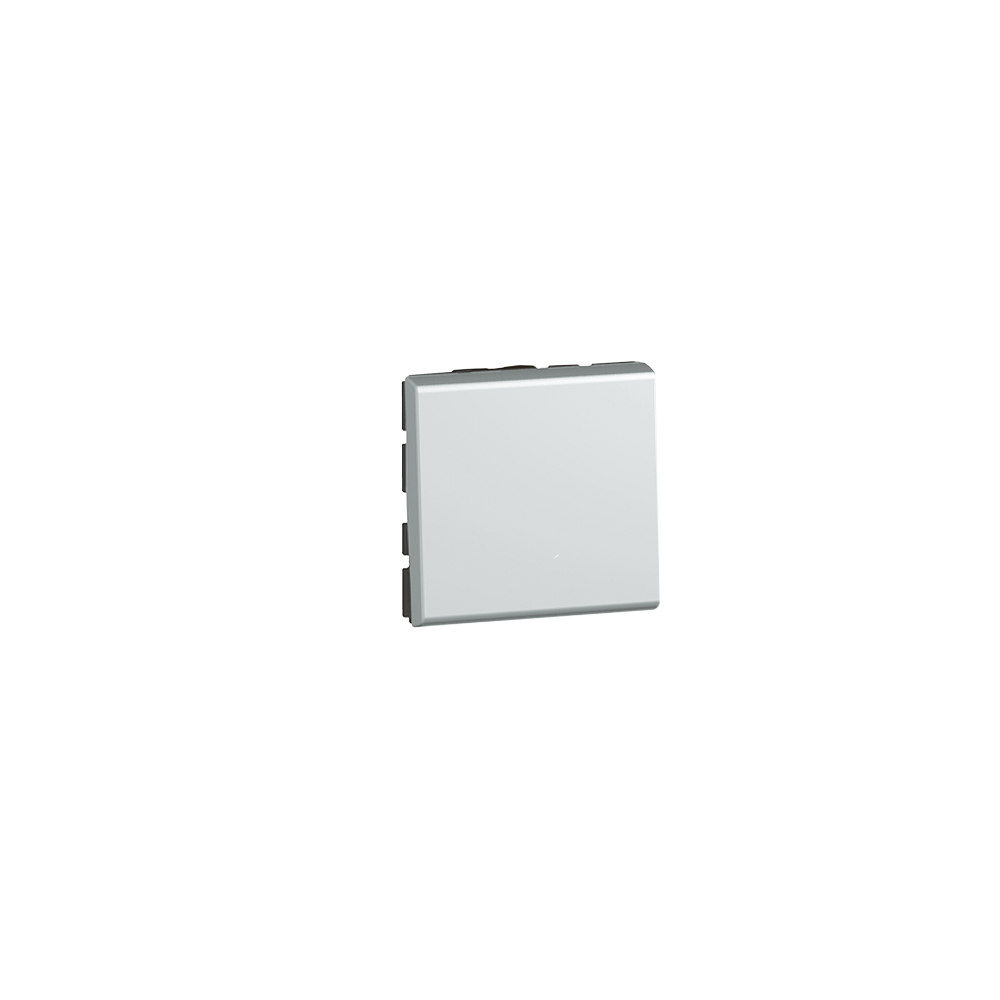 GGK M45 universele schakelaar (SL), enkelpolig, 10 AX/250V, alu-grijs, 45x45mm - VPE=10